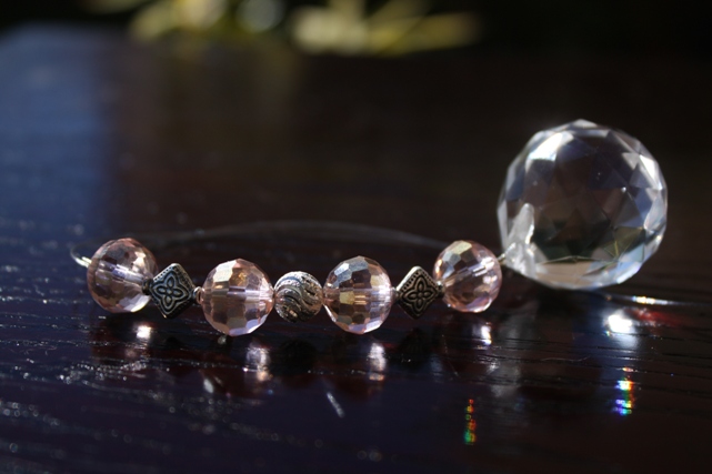 Jeweled Swarovski Crystal Car Charm... PINK